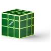 XMDCuber QY Toys Mirror Cube 3x3, Speed Cube Magnetic Stickerless 56MM Mirror Cubo Magico 3x3x3, Gioco di Allenamento Mentale per Adulti & Ragazzi (Magnetic green)