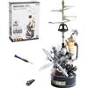 ROKR Puzzle 3D Modello di Assemblaggio Meccanico Elicottero rotante CGL01 | Modellismo da Costruire Adulti Plastica Metallo, Città Industriale dei Regali Artigianali Fai da Te (Rotating Helicopter)
