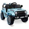 RBFGYIOP Macchina Elettrica per Bambini 12V con Telecomando Parentale, 2 Motori da 35W, Jeep Elettrica con Sospensioni, Luci LED, Musica, Cintura di Sicurezza e Velocità 5km/h, Ideale 3-6 Anni
