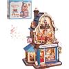 ROKR Happyduke Toy Shop Puzzle 3D in Legno per Adulti, EAM01 | Regalo per adulti,Miniatura decorativa per scrivania