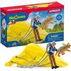 Schleich DINOSAURS | Dino-soccorso in paracadute 41471 | 7 pezzi | Set da gioco dai 5 anni | set con personaggi, numerose funzioni e tanti accessori