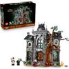LEGO Icons Maniero della Sindaca - Kit di Modellismo per Adulti - Casa Stregata 3D da Esposizione con Interni in Stile Gotico e 3 Minifigure Fosforescenti - Decorazione Fai da Te - Idea Regalo - 11383