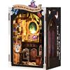 TECHMUR Kit per angolo libro, puzzle 3D in legno fai da te per adulti, ragazzi e principianti, kit per la decorazione di una casetta in miniatura, per libreria, regalo per familiari, amici, amanti dei