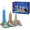 Party town Puzzle 3d - New York Cityline | Puzzle 3d Bambini E Adulti | Modellini Da Costruire | Modellismo Da Costruire Adulti | Regalo Bambino 8 Anni | 123 Pezzi