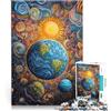 AITEXI Puzzle da 2000 pezzi per adulti Pittura cosmica stravagante Sfida di gioco educativo giocattolo Decorazioni e regali unici per la casa 70x100cm