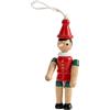 CARTOON Marionetta Pinocchio in Legno Decorata a Mano 10 cm Articolata