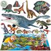 Oriate Giocattolo dinosauro con tappetino da gioco, personaggio realistico Mosasaurus, set da gioco per bambini, tra cui TRex, Spinosaurus, 45 pezzi, fantastici regali per ragazzi e ragazze