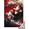 GJDNEAAKL Carpa Koi Puzzle 1000 Pezzi Carta per Adulti Scena Onda Acqua Gioco di Puzzle 1000 Pezzi Relax Casa Famiglia Regalo 38x26cm/1000pcs