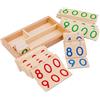 Generico Carte con numeri in legno, set di giocattoli matematici, tabellone dei numeri per l'apprendimento 1-9000, gioco di conteggio per l'educazione precoce per attività di viaggio in aula prescol