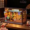 Rolife Book Nook Kit Miniature da Costruire DIY Booknook Nostalgic Corner Shop 3D Puzzle Legno con Luci Decorazione Libreria Casa Modellismo da Costruire Adulti Diorama Modellismo