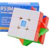 Bukefuno MoYu RS3M V5 Magnetico Doppia Regolazione Magica Speed Cube 3 x 3 Adesivi Puzzle