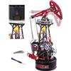 ROKR Puzzle 3D Modello di Assemblaggio Meccanico Modellismo Costruire CGL03 | Adulti Plastica Metallo, Città Industriale dei Regali Artigianali Fai da Te, Oil Pump Jack, CGL03