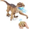 NEXBOX Regalo Dino telecomandato per bambini - Dinosauro T-rex RC Giocattolo elettrico Natale Compleanno Creature preistoriche per bambini e bambine 3-12 anni