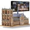 Piececool 3D Metal Puzzle Notre Dame di Parigi, Architettoniche 3D Puzzle Metallo per 340 Acciaio Inossidabile, 1:1 Ripristina, Regalo di Compleanno, Modellismo da Costruire Adulti, 382 Pezzi
