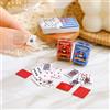 Generic 6 mazzi mini carte da gioco, carte da gioco divertenti per feste, carte da poker in miniatura per adulti, bomboniere, piccolo mazzo di novità regalo per feste per Halloween, Natale, 1,5 x 1,0 cm