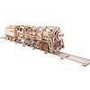 UGEARS 70012 - Locomotive con Tender, Kit di Costruzione in Legno 3D Senza Colla