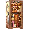 CUTEBEE Book Nook Kit - Casa delle Bambole per Adulti, Casa in Miniatura Giapponese, Decorazione per Librerie, Regali (Under The Sakura Tree)