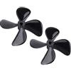 Dilwe per Barca RC, 2 Pezzi Eliche a 4 Pale in Plastica CW CCW Immersione Totale Accessorie per Barche Modello RC