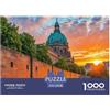 QIAVXZIP Berlin Wall 1000 Pezzi Puzzle Regali Di Festa Building Per Adulti E Bambini Dai 14 Confezione Di Alta Qualità Sfide Extra Divertenti Intrattenimento Creativo 52x38cm/1000pcs
