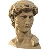 CARTONIC Statua di David Puzzle 3D in Cartone - Modellino da Costruire | 94 Pezzi, 18 × 16 × 12 cm - Kit Scultura Fai da Te da Dipingere, Materiali Riciclati, Ragazzi e Adulti, Idea Regalo