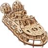 UGEARS Hovercraft di Salvataggio - Puzzle 3d Legno - Modellismo da Costruire Adulti - Modellino Barca Hovercraft Legno 3D Meccanico - Ideale per Appassionati di Modellini da Costruire e Puzzle 3D
