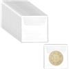 CXNXFD 20 custodie trasparenti per monete da collezione, per monete e gioielli, piccoli oggetti (5,5 x 5,2 cm)