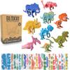 Bloxxi Set di 25 Puzzle 3D - Regalini Fine Festa Compleanno Bambini - Pensierini Educativi e Divertenti per Invitati - Gadget Compleanno Bambino e Bambina per Scuola e Feste (Dinosauri)