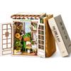 Rolife Book Nook Secret Bloomy Nook - Puzzle 3D Adulti, DIY Miniature House con LED e Protezione Antipolvere, Decorazione Impilabile per Libreria, Regalo Antistress per Amanti Libri(246 pezzi, 6 ore)