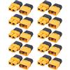 FLY RC 10 Coppie di accumulare XT60H Versione aggiornata connettori XT60 con coperture Spina Maschio Femmina con Guaina per Batteria Lipo RC Aerei Auto (XT60H)