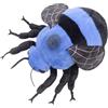 lilizzhoumax Peluche di Calabrone 20cm Simulazione Giocattolo Peluche di Insetto Super Morbido Collezione Divertente Bombo Decorazione Della Casa Regalo per Bambini Ragazzi e Ragazze blu