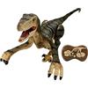 Lexibook, Controllo RC Raptor, Dinosauro realistico telecomandato, Movimenti articolati, Ruggito, Effetti luce, Ricaricabile, Telecomando fossile incluso, DINO01