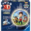 Ravensburger 11842 Paw Patrol - Puzzle a sfera, 72 pezzi, con luce notturna (versione tedesca)