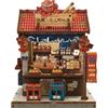 Cutefun Book Nook Japan - Kit casa miniatura DIY adulti - Puzzle 3D legno decorazione libreria - Regalo lettori, amanti libri e bricolage (Osaka Takoyaki)