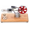 KUIDAMOS Modello Motore Motore Stirling motore stirling da montare Giocattolo Educativo, Basso Rumore, Basso Inquinamento, Funzionamento Più Fluido, Modello Fisico Motori