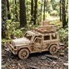 NiXiM 3D puzzle OFF-ROAD CAR puzzle 3D in legno, porte anteriori e posteriori apribili, ruote girevoli, tecnologia di taglio laser, modello di auto in legno fai da te