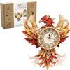 Lilcubics Puzzle in legno 3D per adulti, kit di orologio da parete meccanico fenice, kit di modelli in legno da costruire, regalo puzzle fai da te, decorazione per la casa, regali creativi per uomini