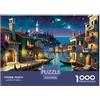 NAOFEKUID Jigsaw Puzzle Per Adulti E Bambini 1000 Pezzi Venezia Puzzle 70x50cm/1000pcs Decompressione E Regalo Puzzle Giochi Per Famiglia Cardboard