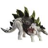 Mattel Jurassic World Dominion - Predatori Giganti Stegosauro dinosauro con mossa d'attacco e attrezzatura di tracciamento, giocattolo con gioco classico e digitale, per bambini 4+ Anni, HLP24