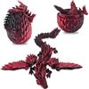 TaimeiMao Drago Stampato in 3D Nell'Uovo, Diocattolo Articolato del Drago | Drago di Cristallo Articolato con Uovo di Drago, Adatto per Auto, Erwachsene Kinder Geschenke Spielzeug