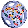 Gerui Cubo Girato per Gioco di Intelligenza, Giochi di Magia con Cubo Girevole, Giocattoli Puzzle per Bambini, Adolescenti e Adulti per Decompressione (Blu)