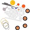 Garosa Kit Ingranaggi 78 Pezzi per Modellismo Plastica - Ricambi Robot Fai da Te con Pulegge Cinghie Cremagliere Riduttori per Progetti Automazione Meccanica Creativa