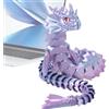 Generico Dragon giocattolo articolato - Drago stampato in 3D, fidget flessibile, giocattoli per bambini | Design di creature articolate realistiche, giocattolo modello di figura fantasy mobile per ragazzi, rag