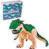 Larcele 1060 Pezzi Micro Dinosauro Costruzione di Giocattoli Set, Fai da te Mini Mattoni Giocattolo Kit KLJM-06 (Carnotauro)