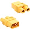 QIANRENON 30 A XT60 a EC3 RC modello batteria connettore placcato oro XT60 maschio su presa EC3 ad alta corrente adattatore compatto XT60 a EC3 RC, per droni, modello RC auto barche, 2 pezzi