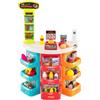 GYMAX Supermercato per Bambini con Banco, Carrello della spesa e Cestino, Bilancia Simulata, Cassa con Effetti di Luce e Suono, Supermercato Giocattolo con 76 Accessori per Bambini 3+ Anni (Blu)