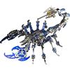 FANGZI Puzzle 3D in metallo 3D con re dello scorpione, set da 200 pezzi in metallo, puzzle 3D, calendario dell'Avvento 2022, regalo per adulti, ornamenti in metallo, scorpione, puzzle 3D, colore: blu
