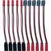Boladge 2 pin JST a JR Servo spina RC maschio femmina adattatore con cavo in silicone da 10 cm 22 AWG per aereo RC elicottero auto