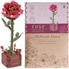 Generico Lavoro Artigianale Di Fiori In Legno | Decorazione Design Dahlia Stratificata in Legno,Set di Mattoncini per Fiori da Costruire - Per Adulti Uffici Domestici Decorazione Interna Ed Esterna Natale Aman