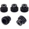 DollaTek 5PCS 32DP 5mm 17T 18T 19T 20T 21T Motor Set Combinato per Motore brushless brushless 1/8 RC Car