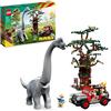 LEGO Jurassic Park La Scoperta del Brachiosauro, Set con Grande Dinosauro Giocattolo, Albero e Jeep Wrangler da Costruire, Regalo per Bambini e Bambine, Collezione 30° Anniversario 76960
